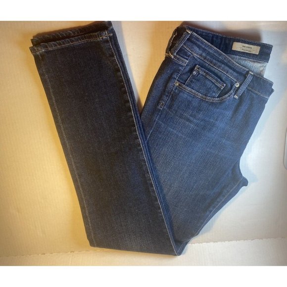 AG Adriano Goldschmied The Stevie Slim Straight Jeans Women's Sz 31R Made in USA - Picture 14 of 16
